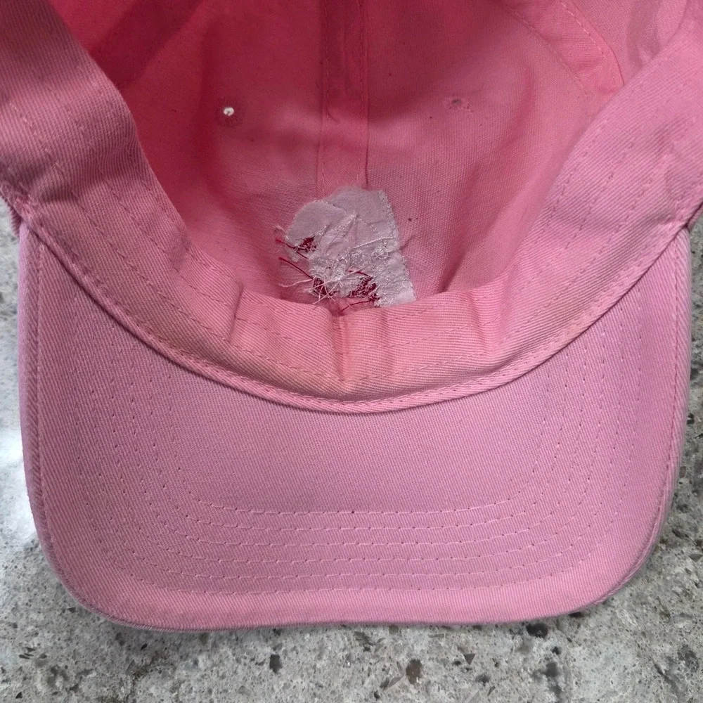 Bad Influence Pink Embroidered Logo Baseball Cap Hat‎ Women OSFA